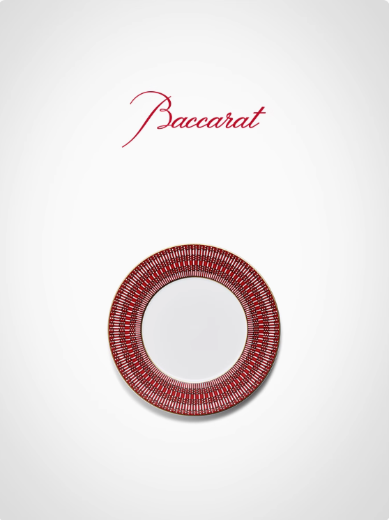 Baccarat Luxury Dinnerware Set - Exquisite Porcelain Plates for Elegant Dining