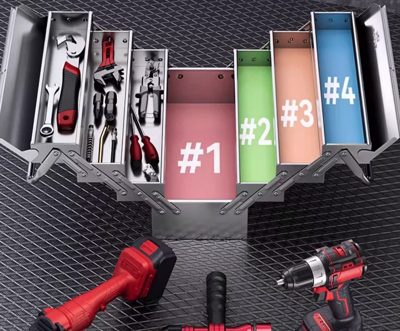 DELIXI ELECTRIC Stainless Steel Toolbox – Durable & Portable Storage Solution