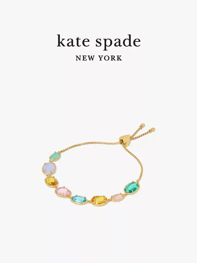 Kate Spade Imitation Gemstone Bracelet - A Vibrant Statement Piece for Fashion Lovers