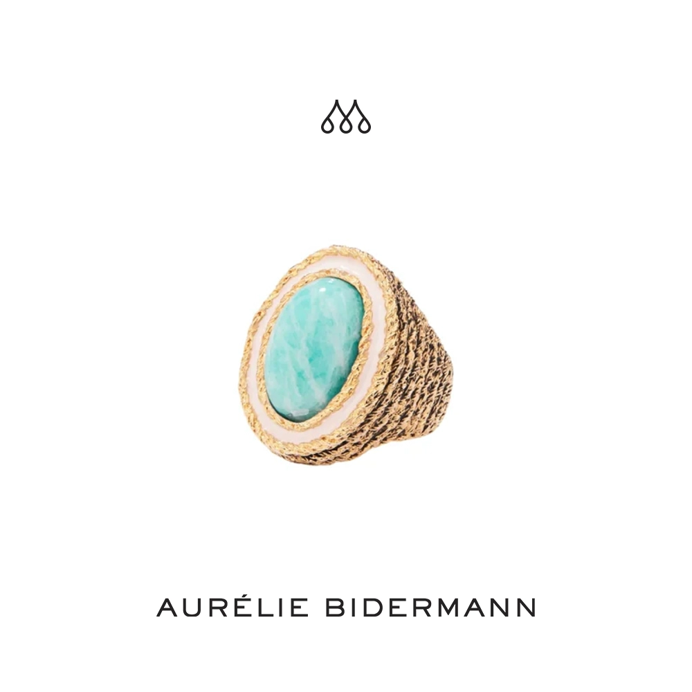 Aurélie Bidermann Turquoise Dopamine Ring - The Ultimate Summer Statement Piece