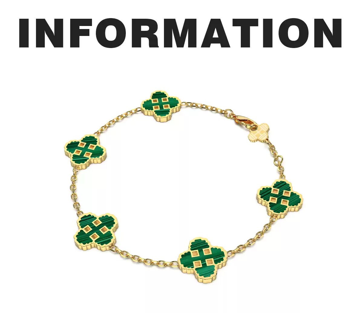 RAWNESS Unisex Four-Leaf Clover Bracelet - The Perfect Blend of Style & Symbolism
