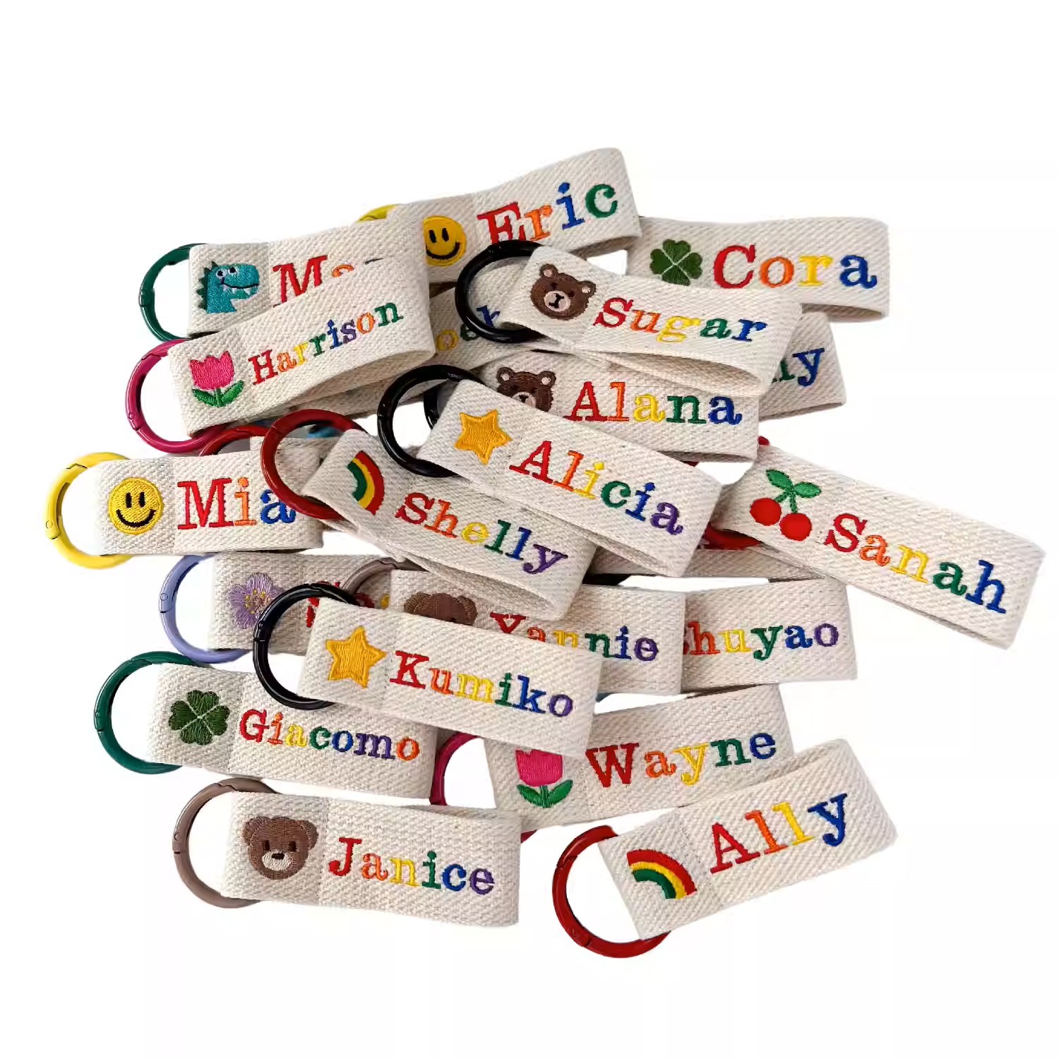 Bigtree Kindergarten Colorful Name Tags - Personalized Embroidered Name Badges