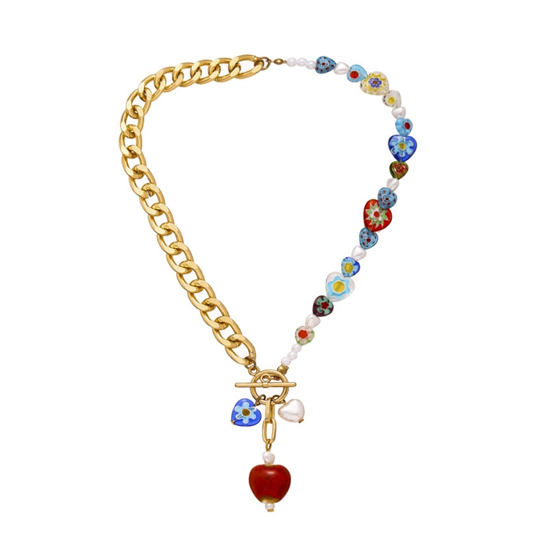 WYK Mixed Chain Necklace - Playful & Stylish Jewelry for Couples
