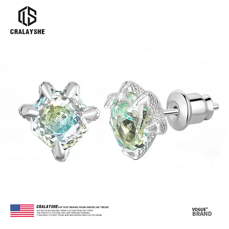 CRALAYSHE Zircon Stud Earrings - Summer 2025's Must-Have Celestial Jewelry