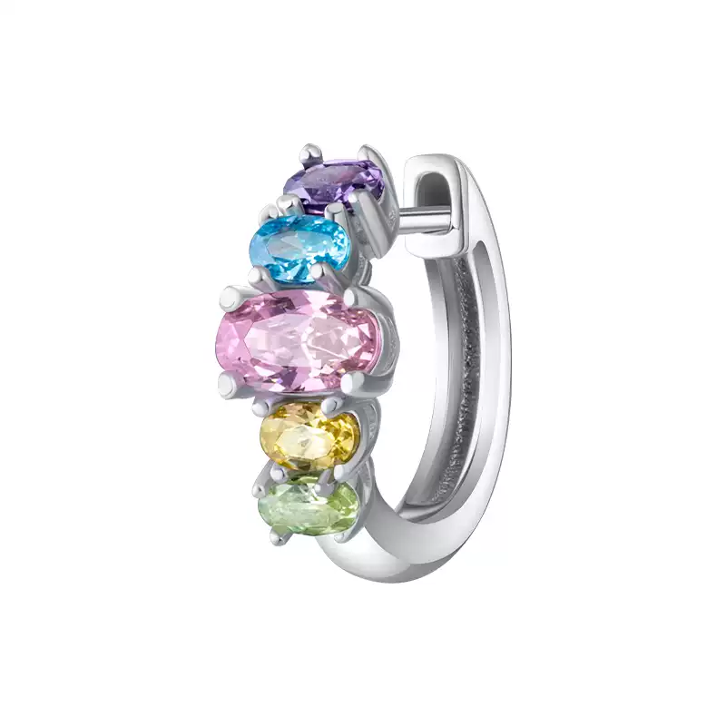 PIRATESHIP Elegant Sweet Style Earrings - Vibrant 925 Silver Jewelry for Women