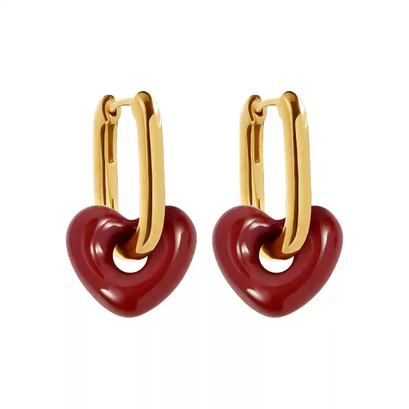 WYK Enamel Earrings - Playful Japanese-Korean Style at an Affordable Price