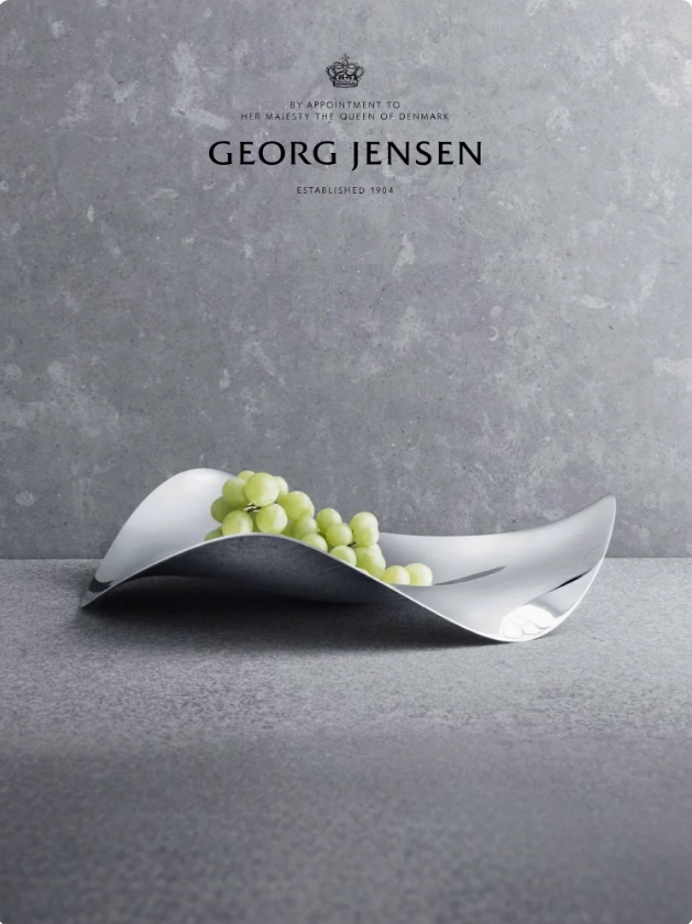 Georg Jensen Fruit Bowl & Serving Tray - Scandinavian Elegance for Your Table