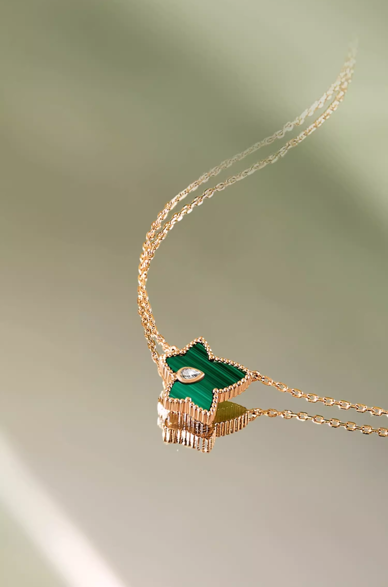 Lola Rose Ivy Necklace - Exquisite Botanical Jewelry with Mixed Gemstones