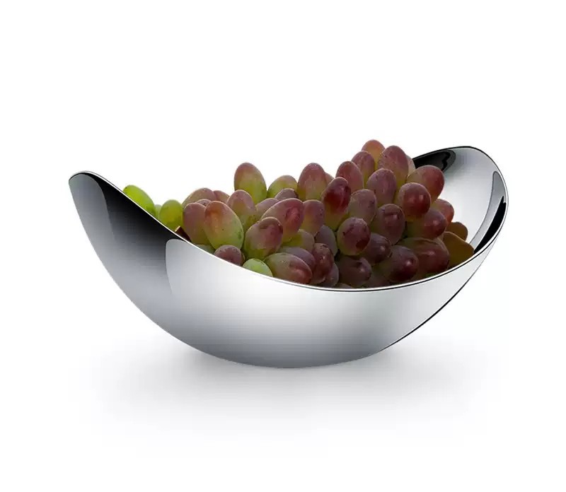 MODERN DELICATE LIFE Luxury Ingot Fruit Bowl - Elegant Serving & Decor