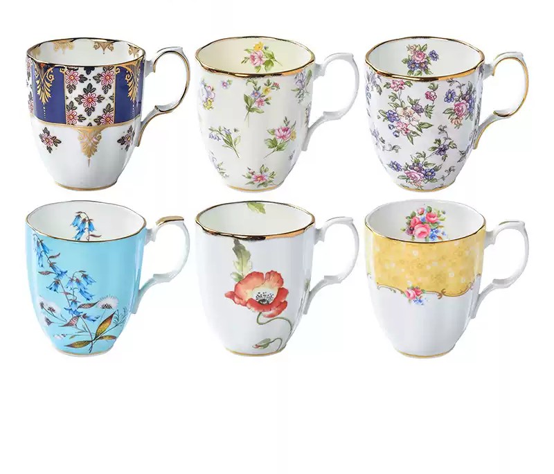 ROYAL ALBERT Teacup & Coffee Cup - Timeless European Elegance