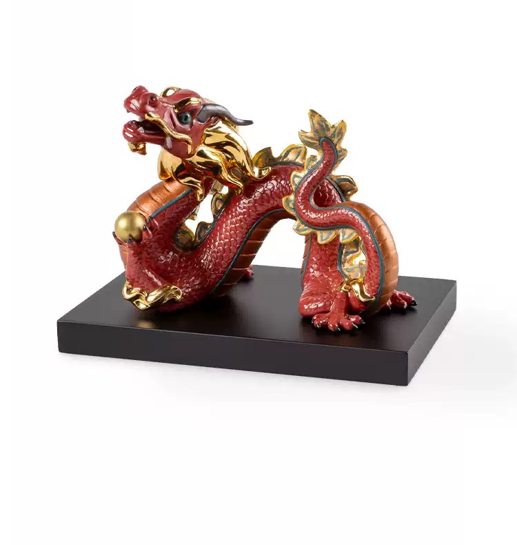 Lladró Chinese Dragon Limited Edition Sculpture - Exclusive Collectible Art Piece