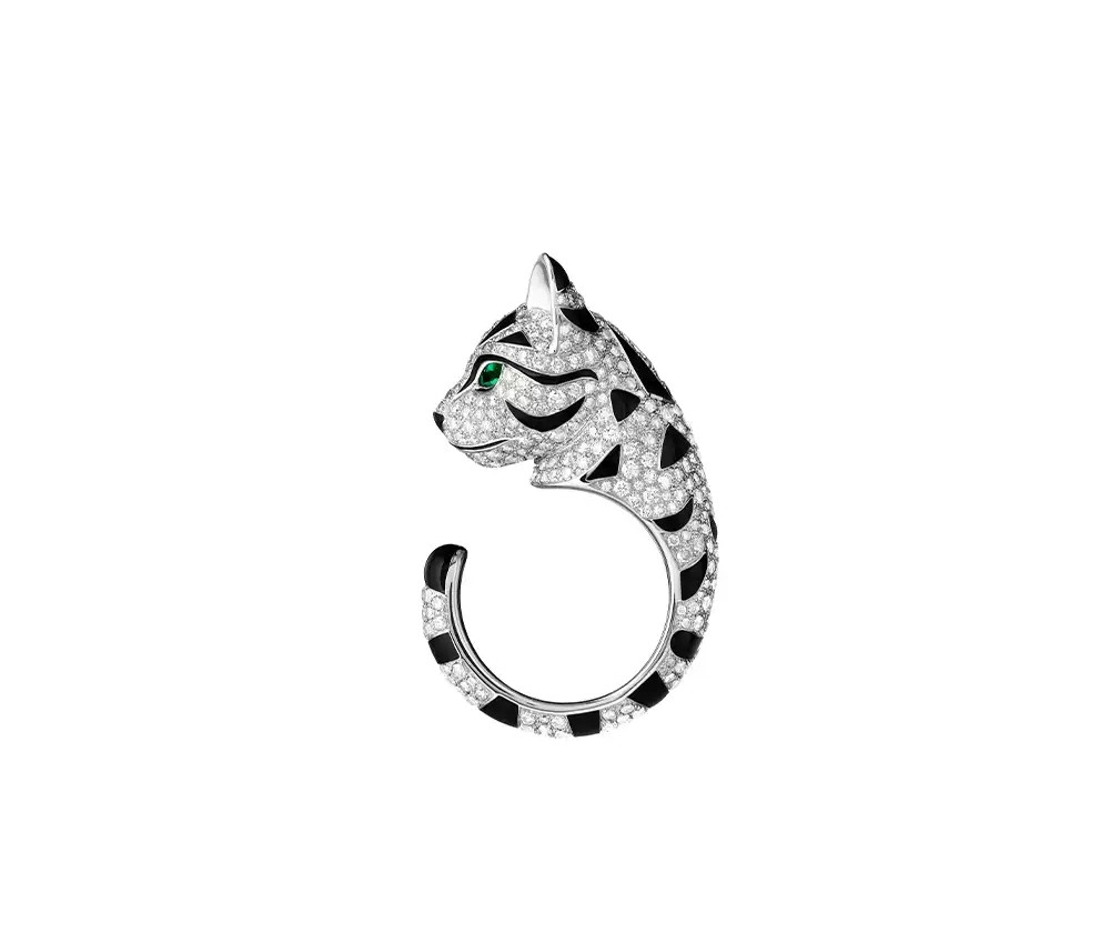 Boucheron FUZZY Leopard Cat Ring - Wildly Elegant 18K Gold Jewelry