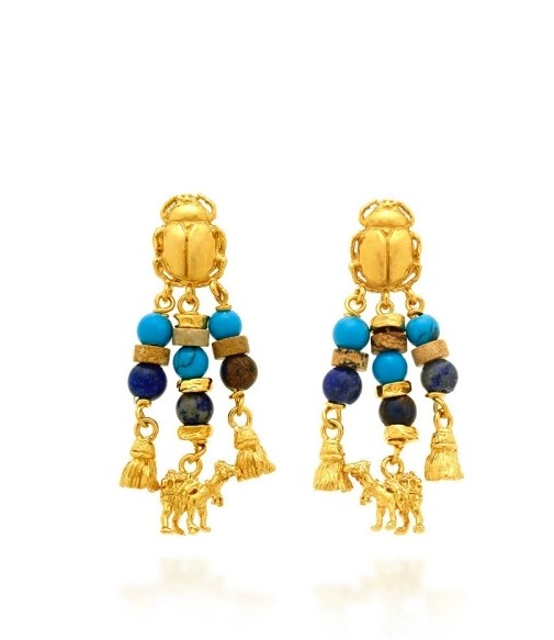 Tuareg Large Hoop Earrings - Bold 18K Gold Statement Jewelry